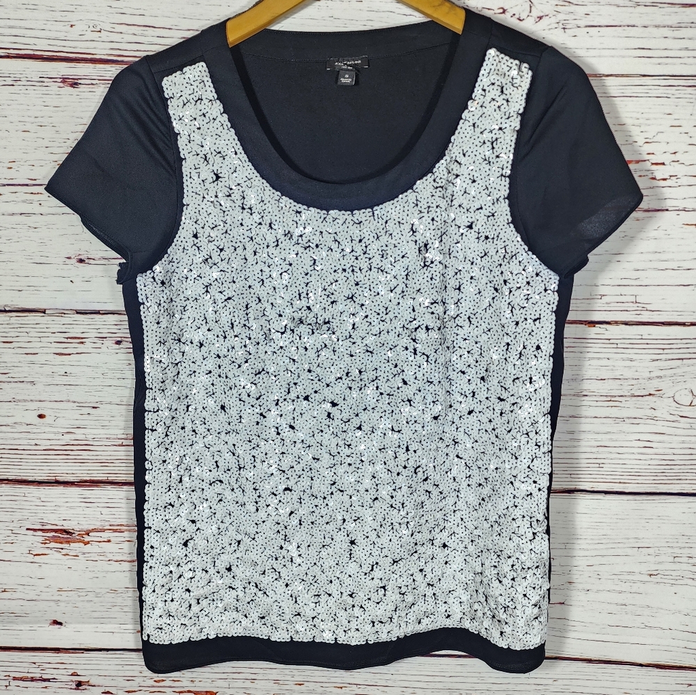 Ann Taylor Sequin Blouse